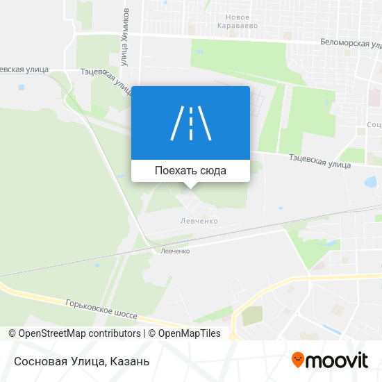 Карта Сосновая Улица