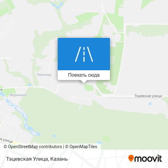 Карта Тэцевская Улица