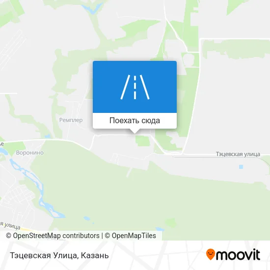Карта Тэцевская Улица