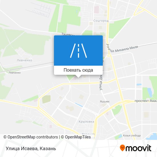 Карта Улица Исаева