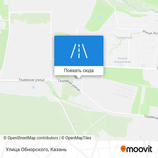 Карта Улица Обнорского
