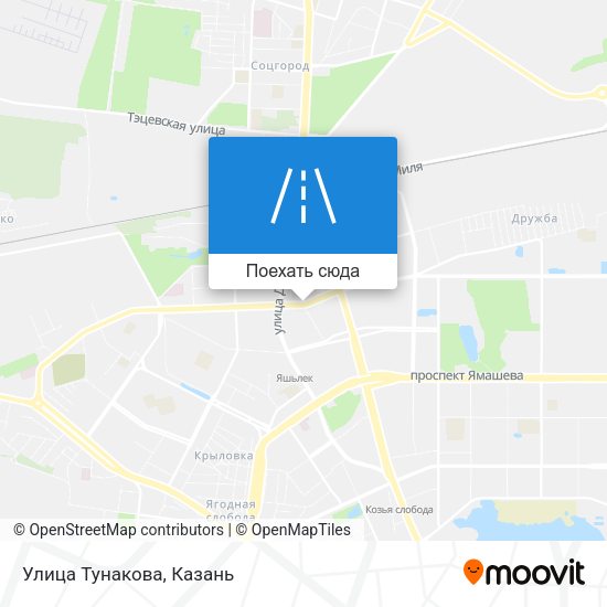 Карта Улица Тунакова