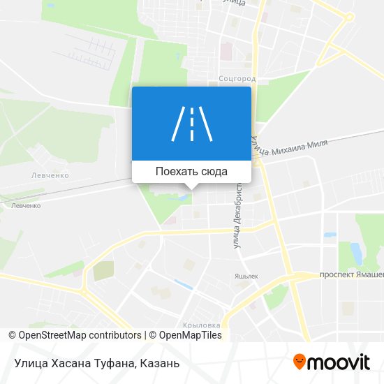 Карта Улица Хасана Туфана