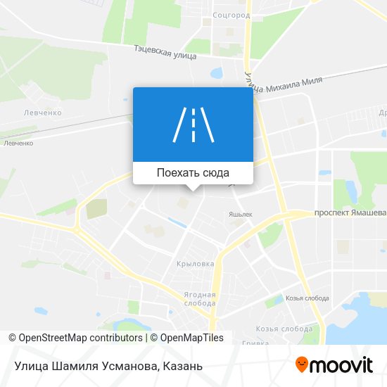 Карта Улица Шамиля Усманова