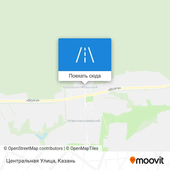 Карта Центральная Улица