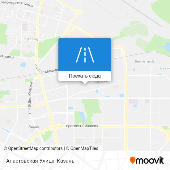 Карта Апастовская Улица