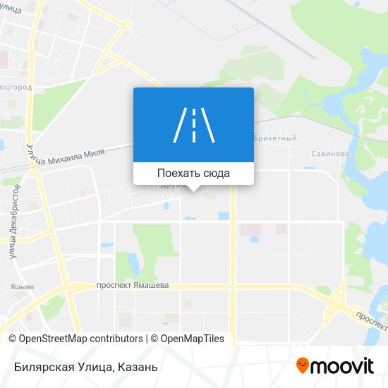 Карта Билярская Улица