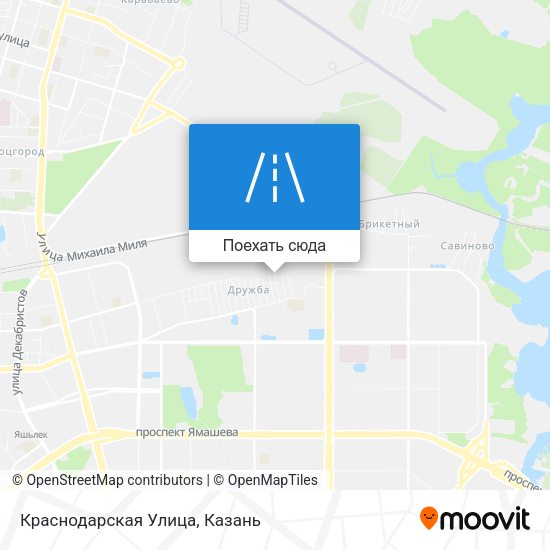 Карта Краснодарская Улица