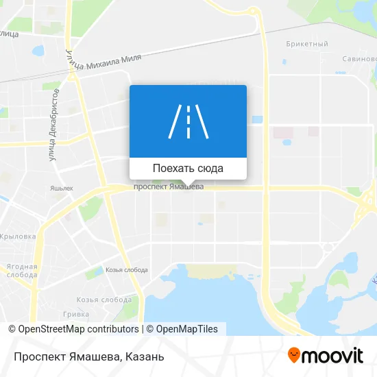 Карта Проспект Ямашева