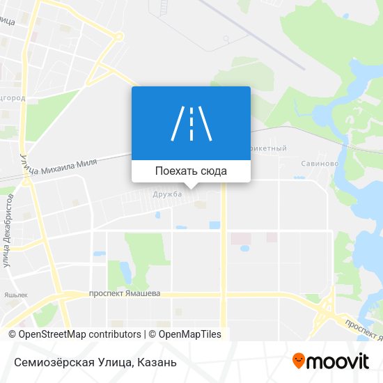 Карта Семиозёрская Улица