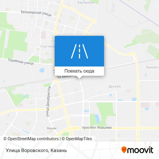 Карта Улица Воровского