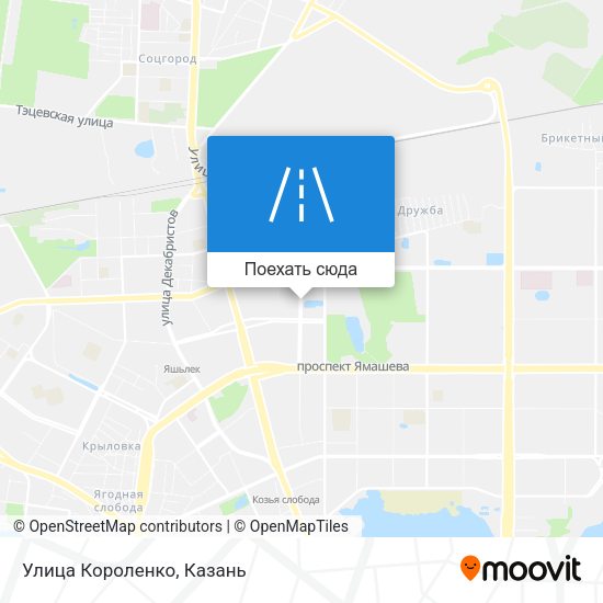 Карта Улица Короленко