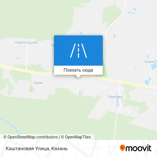 Карта Каштановая Улица