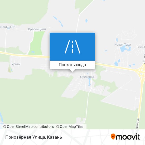 Карта Приозёрная Улица
