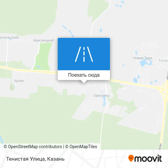 Карта Тенистая Улица
