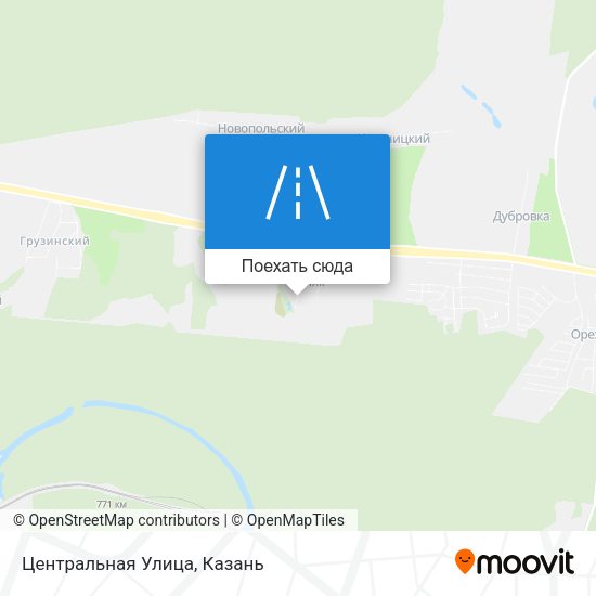 Карта Центральная Улица