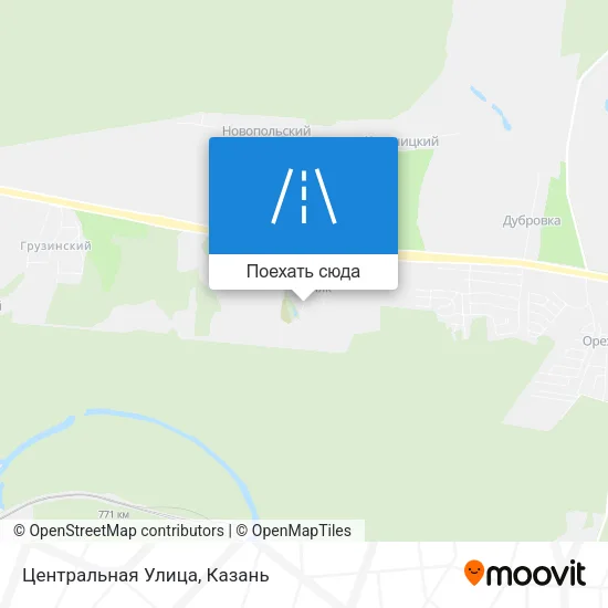 Карта Центральная Улица