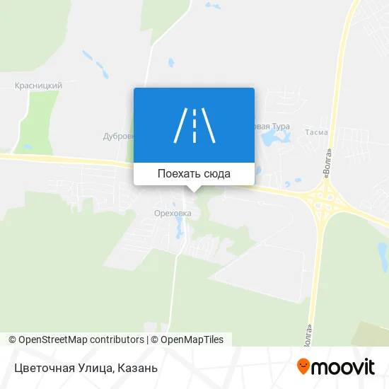 Карта Цветочная Улица