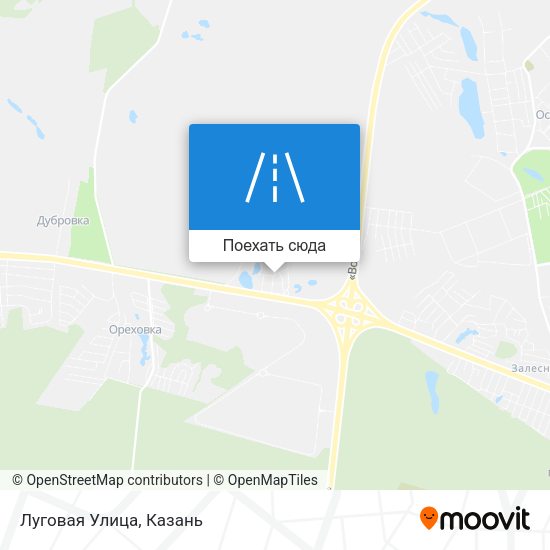 Карта Луговая Улица