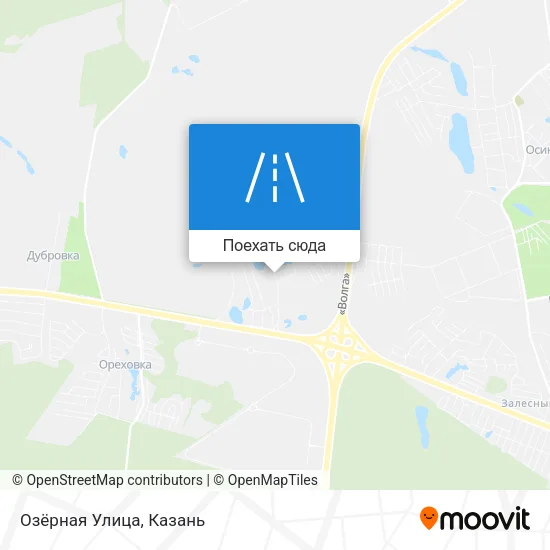 Карта Озёрная Улица