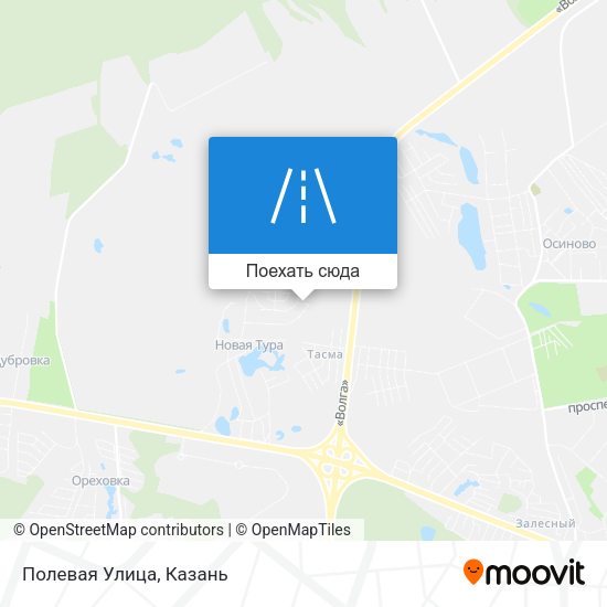 Карта Полевая Улица