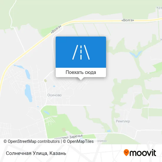 Карта Солнечная Улица