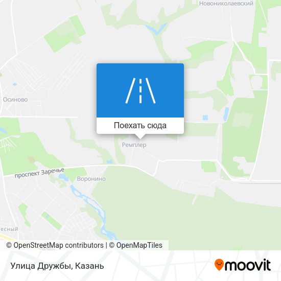 Карта Улица Дружбы