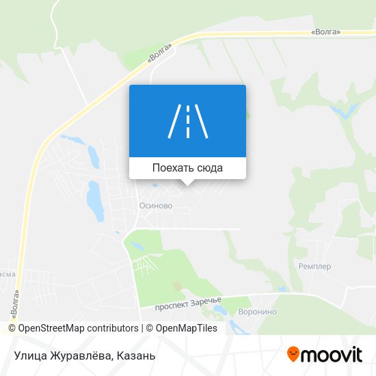 Карта Улица Журавлёва