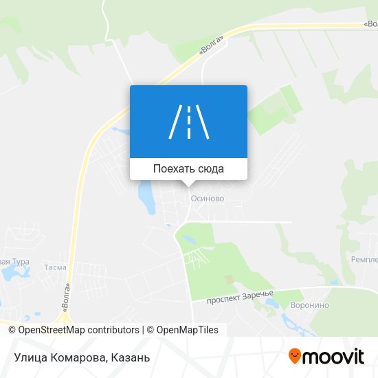 Карта Улица Комарова