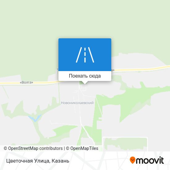 Карта Цветочная Улица