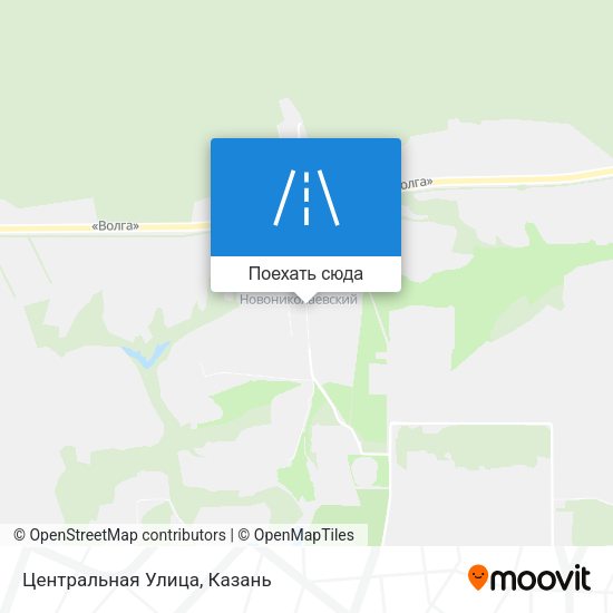 Карта Центральная Улица