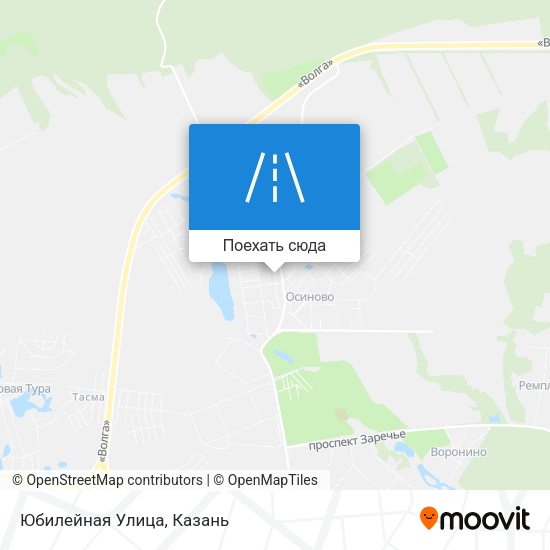Карта Юбилейная Улица
