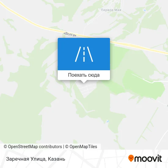 Карта Заречная Улица