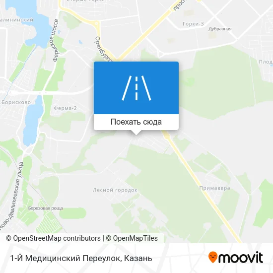 Карта 1-Й Медицинский Переулок