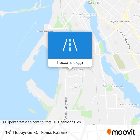 Карта 1-Й Переулок Юл Урам