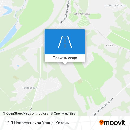 Карта 12-Я Новосельская Улица