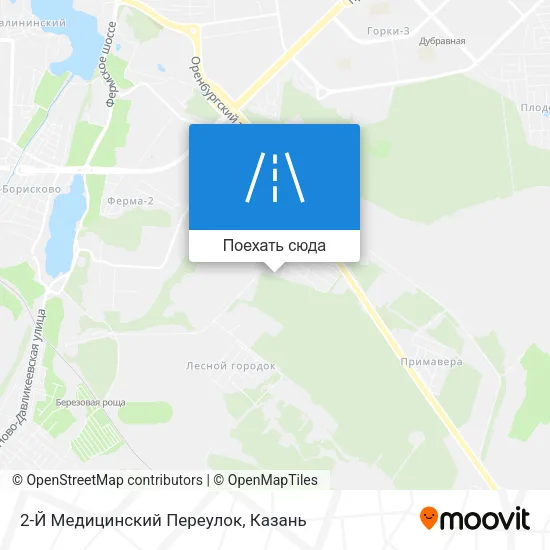 Карта 2-Й Медицинский Переулок