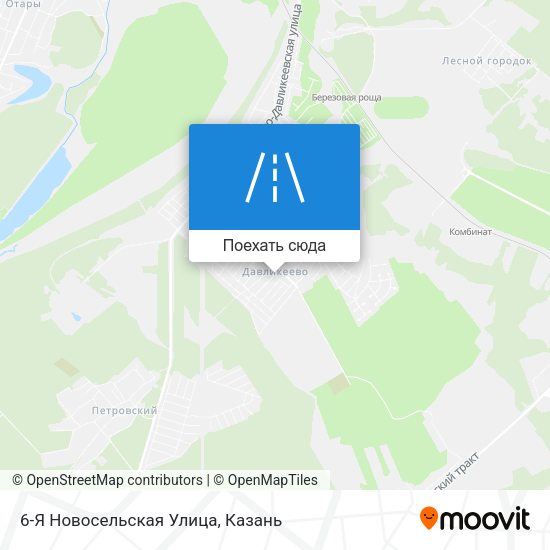 Карта 6-Я Новосельская Улица