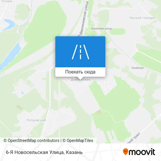 Карта 6-Я Новосельская Улица