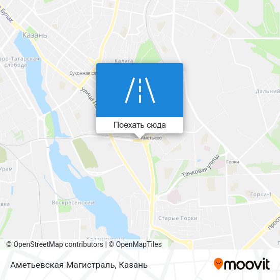 Карта Аметьевская Магистраль