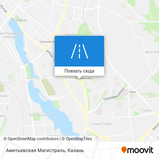 Карта Аметьевская Магистраль