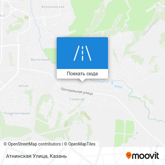 Карта Атнинская Улица