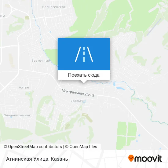 Карта Атнинская Улица