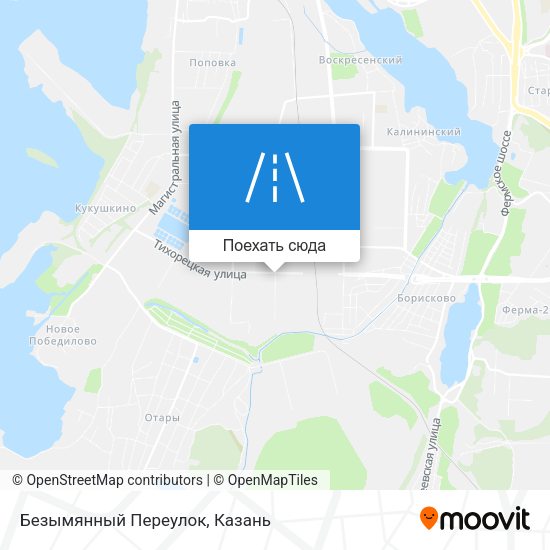 Карта Безымянный Переулок