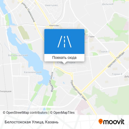 Карта Белостокская Улица