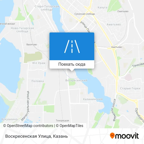 Карта Воскресенская Улица