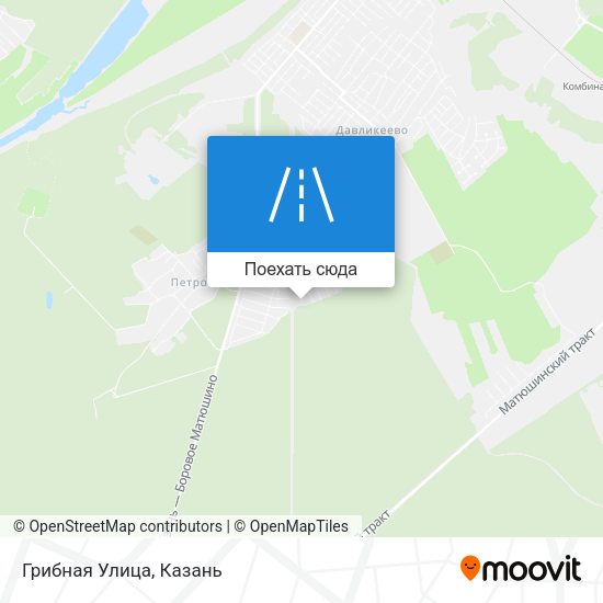 Карта Грибная Улица