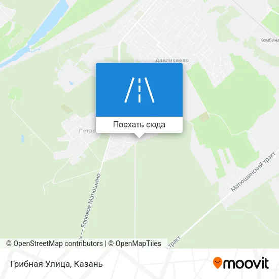 Карта Грибная Улица