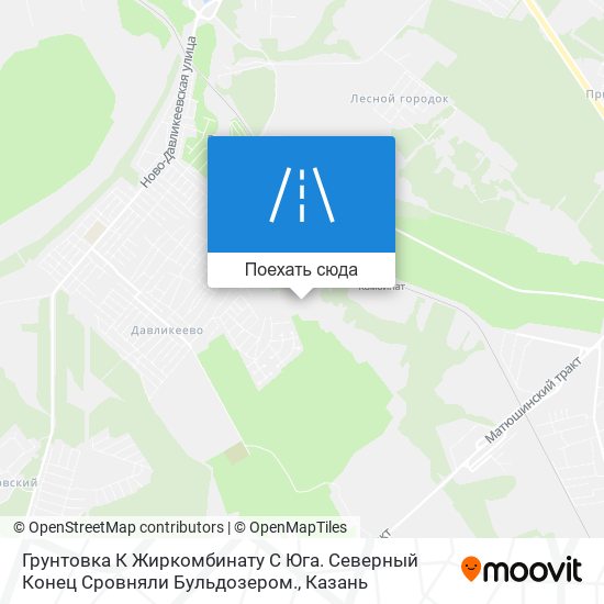 Карта Грунтовка К Жиркомбинату С Юга. Северный Конец Сровняли Бульдозером.