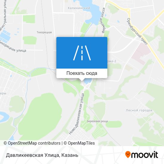 Карта Давликеевская Улица
